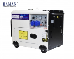 Japan HAMAN Power: 7KVA SILENT Diesel Generator, Japan Yanmar technology, Long-lasting and durable, Small and low fuel consumption, Moveable and Porta