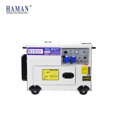 Japan HAMANディーゼル発電機 POWER: 8KVA SILENT Diesel Generator, Japan Yanmar technology, Long-lasting and durable, Small and low fuel consumption, Moveable a
