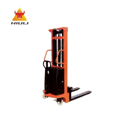 semi-electric hydraulic stacker pallet truck Forklift Electronic Montacargas