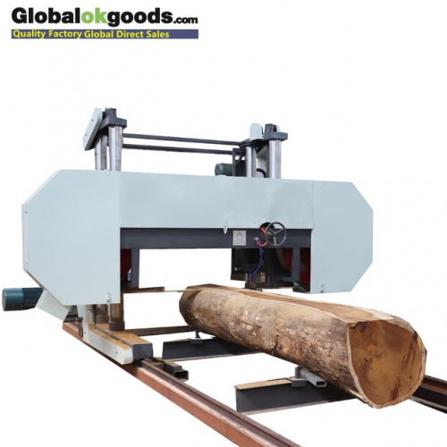 mj2500 wood cutting horizontal bandsaw sawmill
