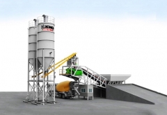 HZS60VY Concrete Batching Plant Mobile