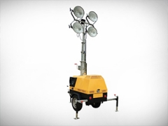 Trailer type mobile lighting tower 4VA4000