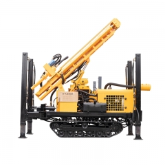 HQZ260L top drive head portable swivel water well drilling rig with air compressor