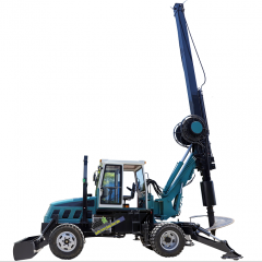 HWDR150D  360 Degree Wheeled Type Hydraulic Rotary Drilling Rig